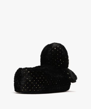 Chaussons femme en volume pingouin à paillettes vue4 - GEMO(HOMWR FEM) - GEMO