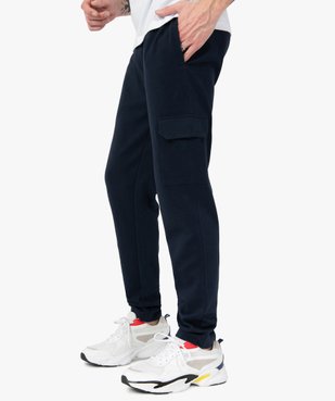 Pantalon de jogging homme avec larges poches à rabat vue2 - GEMO (HOMME) - GEMO