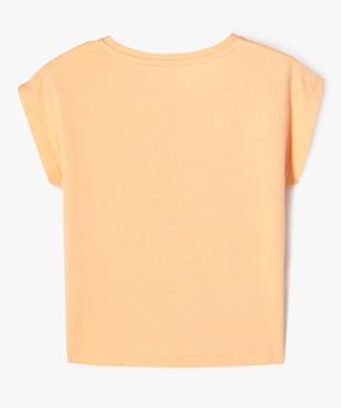 Tee-shirt manches courtes loose imprimé fille vue3 - GEMO 4G FILLE - GEMO