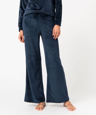 Pantalon de pyjama en velours côtelé femme vue1 - GEMO(HOMWR FEM) - GEMO