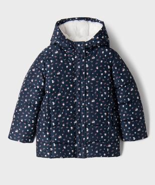 Parka matelassée à capuche doublure chaude fille vue1 - GEMO 4G FILLE - GEMO