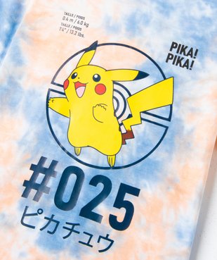 Tee-shirt garçon à manches courtes tie-and-dye - Pokémon vue3 - POKEMON - GEMO