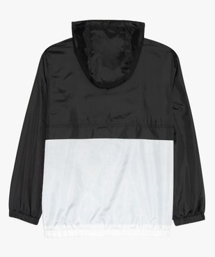 Blouson garçon coupe-vent bicolore avec capuche vue3 - GEMO (JUNIOR) - GEMO