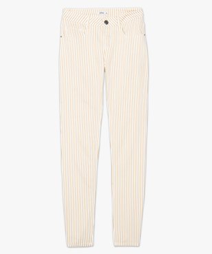 Pantalon femme coupe slim à rayures vue4 - GEMO(FEMME PAP) - GEMO