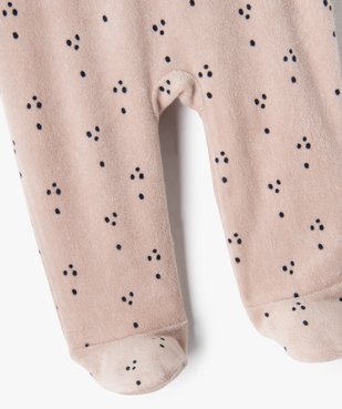 Pyjama bébé en velours à motif koala sur le buste vue3 - GEMO(BB COUCHE) - GEMO
