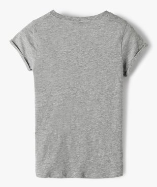 Tee-shirt fille avec motif pailleté – Camps United vue4 - CAMPS UNITED - GEMO