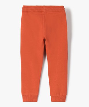 Pantalon de jogging garçon avec intérieur molletonné vue3 - GEMO (ENFANT) - GEMO