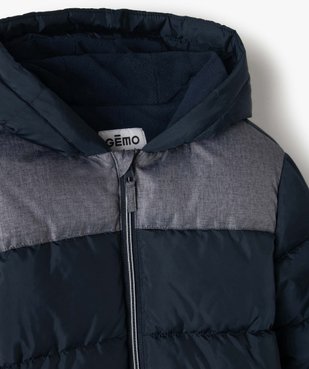 Blouson garçon matelassé doublé polaire vue3 - GEMO 4G GARCON - GEMO