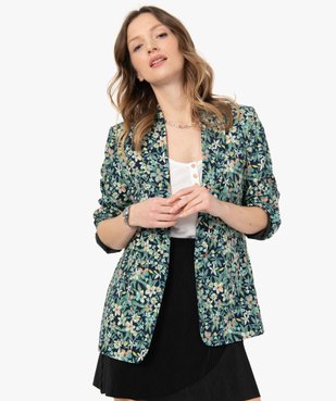 Veste femme à motifs fleuris vue2 - GEMO(FEMME PAP) - GEMO