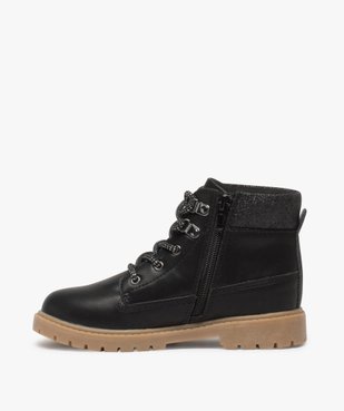 Boots fille avec col fantaisie et semelle crantée vue3 - GEMO (ENFANT) - GEMO