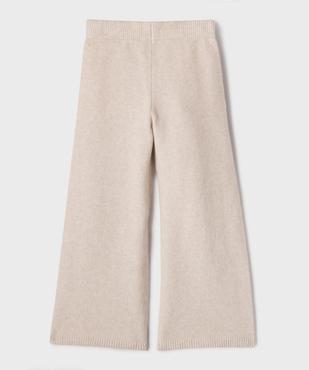 Pantalon en maille douillette coupe large fille vue3 - GEMO (ENFANT) - GEMO