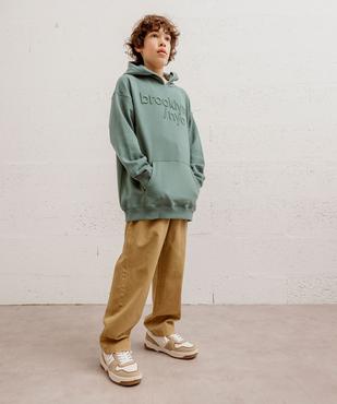 Pantalon chino coupe large garçon vue6 - GEMO (JUNIOR) - GEMO