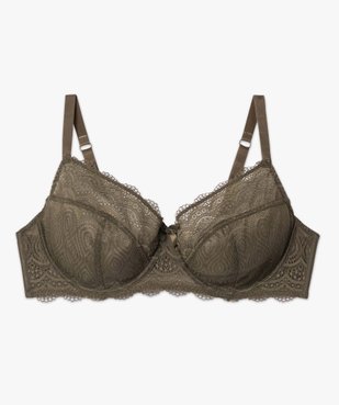 Soutien-gorge emboitant à armatures en dentelle grande taille vue4 - GEMO(HOMWR FEM) - GEMO