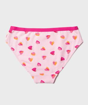 Slips imprimés fille (lot de 3) vue2 - GEMO 4G FILLE - GEMO