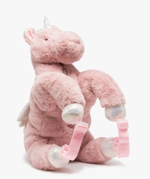 Sac fille peluche licorne vue1 - GEMO (ENFANT) - GEMO