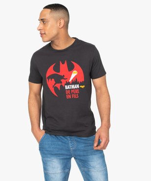 Tee-shirt homme à motif sur l’avant – Batman vue1 - BATMAN - GEMO