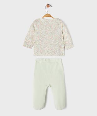 Pyjama 2 pièces en velours bébé fille - LuluCastagnette vue4 - LULUCASTAGNETTE - GEMO