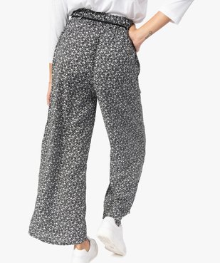 Pantalon femme ample et fluide à motifs vue3 - GEMO(FEMME PAP) - GEMO