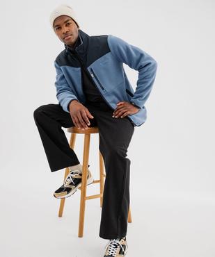 Sweat zippé en polaire avec col montant homme - Roadsign vue5 - ROADSIGN G4G - GEMO