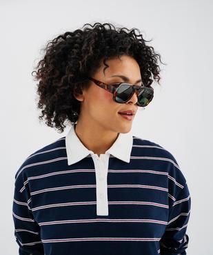 Polo manches longues à rayures homme vue2 - GEMO 4G FEMME - GEMO