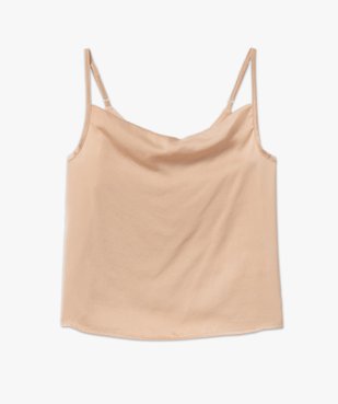 Débardeur en satin à col bénitier femme vue4 - GEMO(FEMME PAP) - GEMO