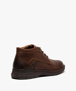 Boots homme à lacets dessus cuir uni vue4 - Nikesneakers (CASUAL) - Nikesneakers