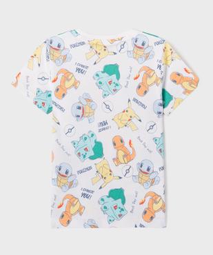 Tee-shirt manches courtes imprimé garçon - Pokemon vue3 - POKEMON - GEMO