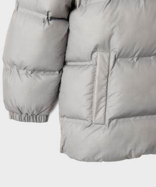 Doudoune à capuche en matière déperlante épaisse et doublée polaire garçon vue4 - GEMO (JUNIOR) - GEMO