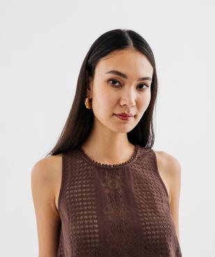 Débardeur en dentelle coupe ample femme vue2 - GEMO(FEMME PAP) - GEMO