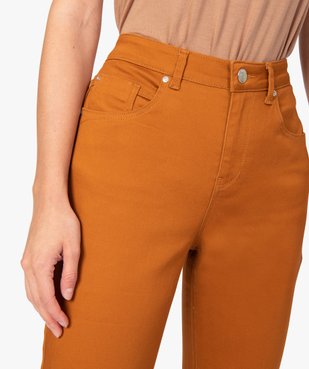 Pantalon femme coupe Regular en stretch vue2 - GEMO(FEMME PAP) - GEMO