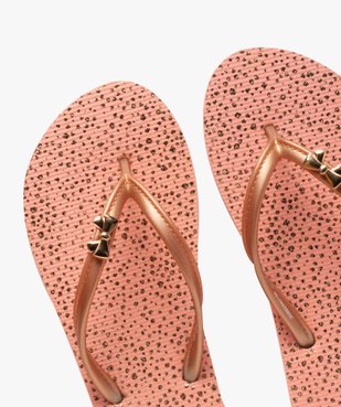 Tongs femme avec nœud décoratif sur la bride vue3 - Nikesneakers (PLAGE) - Nikesneakers