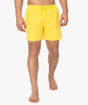 Short de bain homme uni vue2 - GEMO (PLAGE) - GEMO