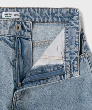 Jean baggy en coton délavé garçon vue2 - GEMO 4G GARCON - GEMO