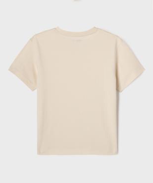 Tee-shirt manches courtes col tunisien garçon vue3 - GEMO (ENFANT) - GEMO