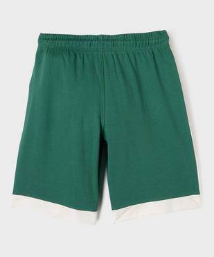 Bermuda de sport bicolore garçon - Camps United vue3 - CAMPS - GEMO