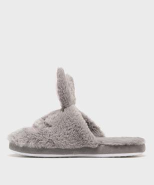 Chaussons mules en fourrure imitation avec oreilles de lapin femme vue4 - GEMO 4G FEMME - GEMO