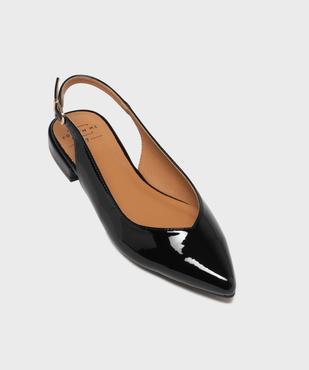 Escarpins slingback à bout pointu et talon plat femme - Follow Me vue5 - FOLLOW ME - GEMO