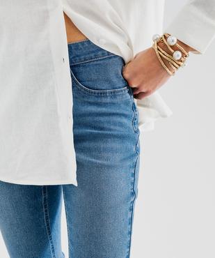 Pantacourt en jean coupe slim femme vue2 - GEMO(FEMME PAP) - GEMO