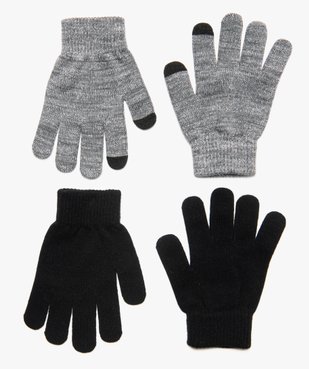 Gants fille spécial écrans tactiles (lot de 2 paires) vue1 - GEMO (JUNIOR) - GEMO