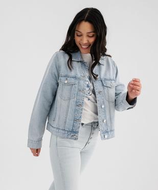 Veste en jean classique femme vue1 - GEMO 4G FEMME - GEMO