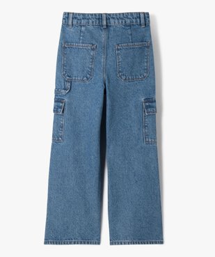 Jean Cargo Straight avec taille ajustable fille  vue8 - GEMO (ENFANT) - GEMO