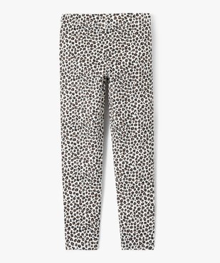 Legging en coton stretch imprimé léopard fille vue4 - GEMO 4G FILLE - GEMO