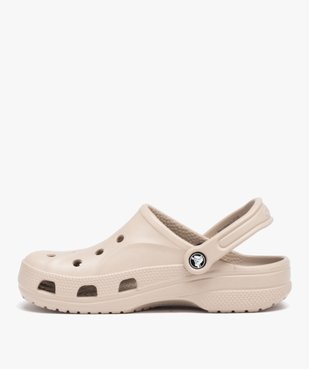 Sabots souples femme unis perforés à bride amovible - Crocs vue3 - CROCS - GEMO