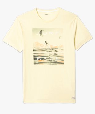 Tee-shirt homme à manches courtes motif surf vue4 - GEMO (HOMME) - GEMO