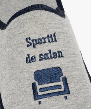 Chaussons homme mules brodées Sportif de salon vue6 - GEMO(HOMWR HOM) - GEMO