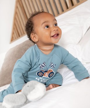 Pyjama bébé garçon sans pieds avec motif moto vue6 - GEMO(BB COUCHE) - GEMO