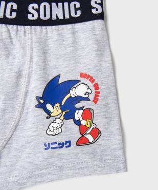 Boxers en coton stretch garçon (lot de 3) - Sonic the hedgehog vue3 - SONIC - GEMO