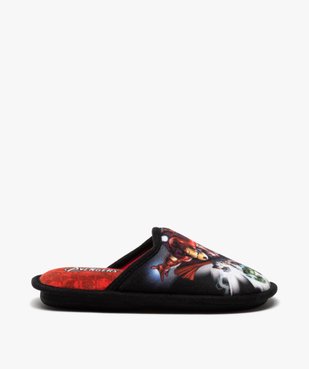 Chaussons garçon mules en velours ras - Avengers vue1 - AVENGERS - GEMO