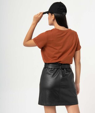 Tee-shirt femme avec large motif sur l'avant vue3 - GEMO(FEMME PAP) - GEMO