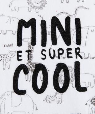 Pyjama bébé 2 pièces en velours à motifs animaux vue2 - GEMO(BB COUCHE) - GEMO